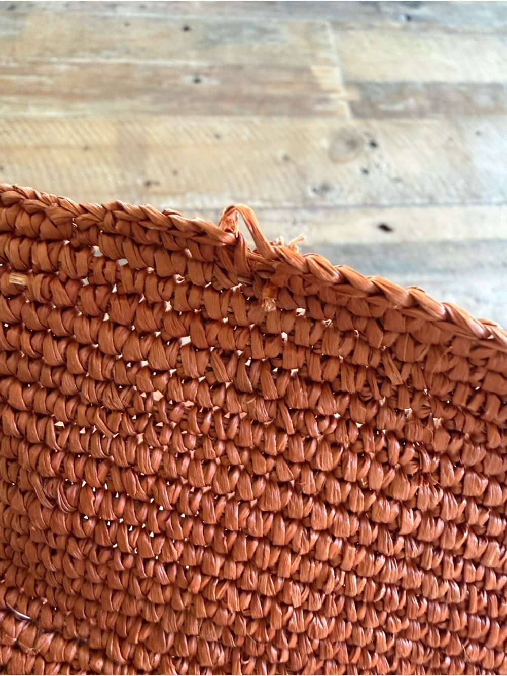 VAN PALMA Gina Straw Bucket Hat In Terra - Picture 7 of 8